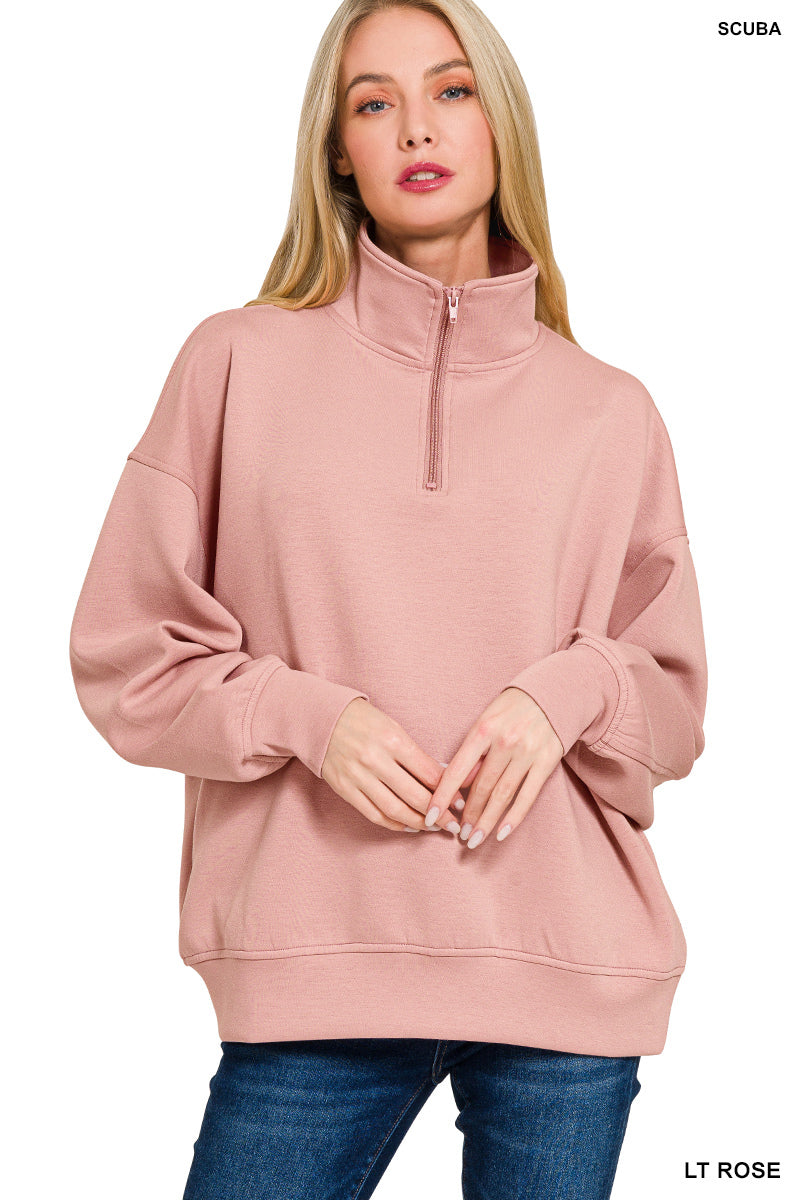 •2 Colors• Scuba 1/2 Zip Pullover