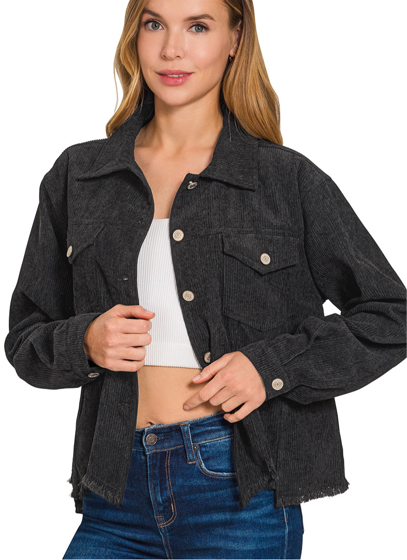 •2 Colors• Kendall Corduroy Jacket