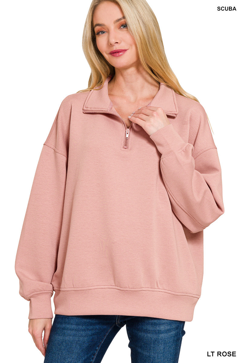 •2 Colors• Scuba 1/2 Zip Pullover