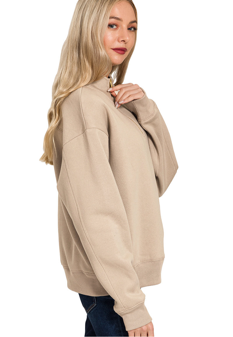 Golden Girl 1/2 Zip Sweatshirt