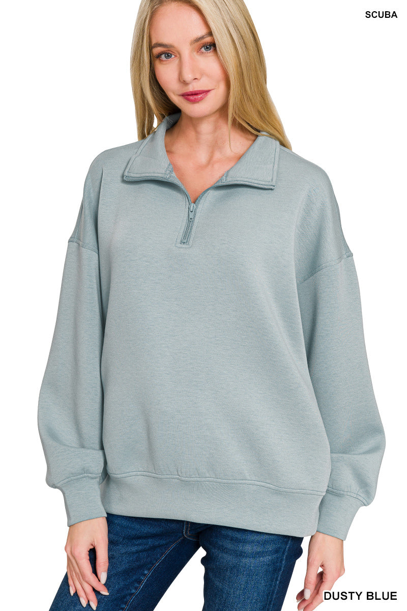 •2 Colors• Scuba 1/2 Zip Pullover