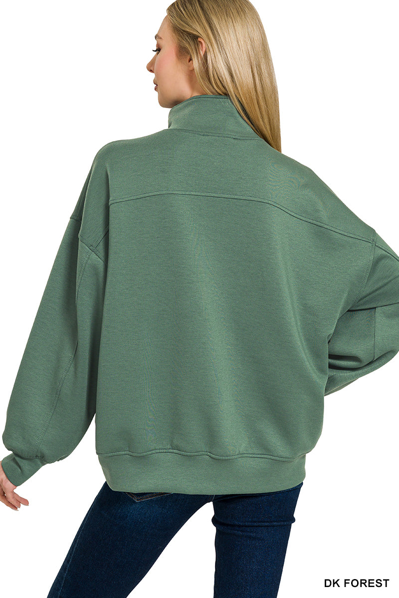 •7 Colors• Scuba 1/2 Zip Pullover