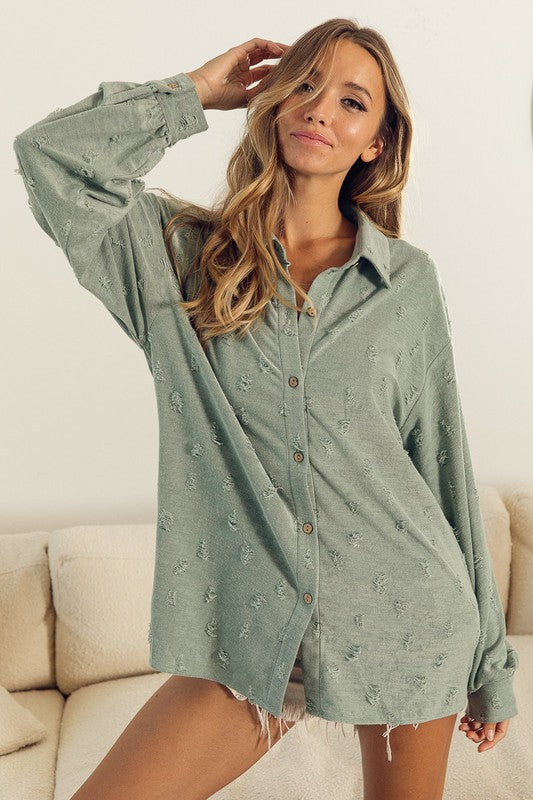 Be Yourself Button Up Top