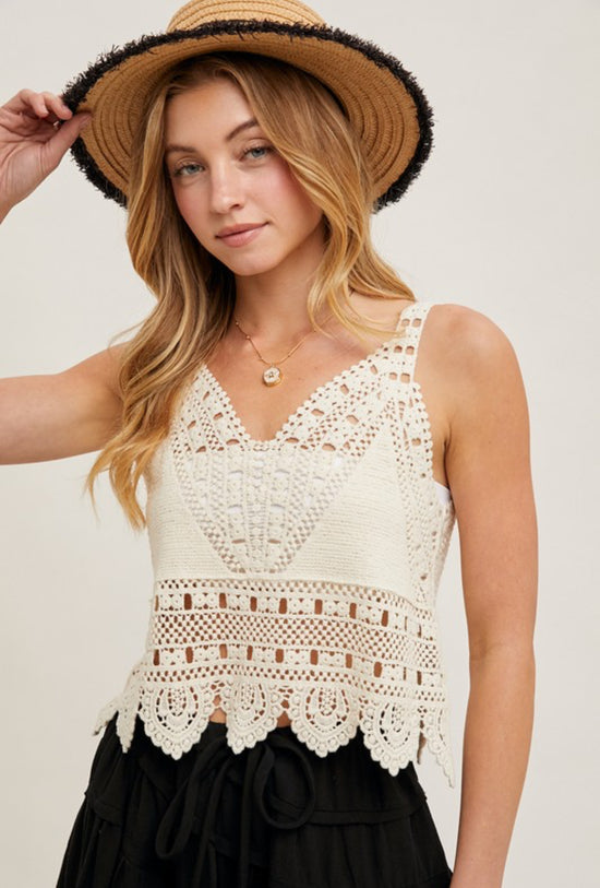 Baylee Crochet Lace Top