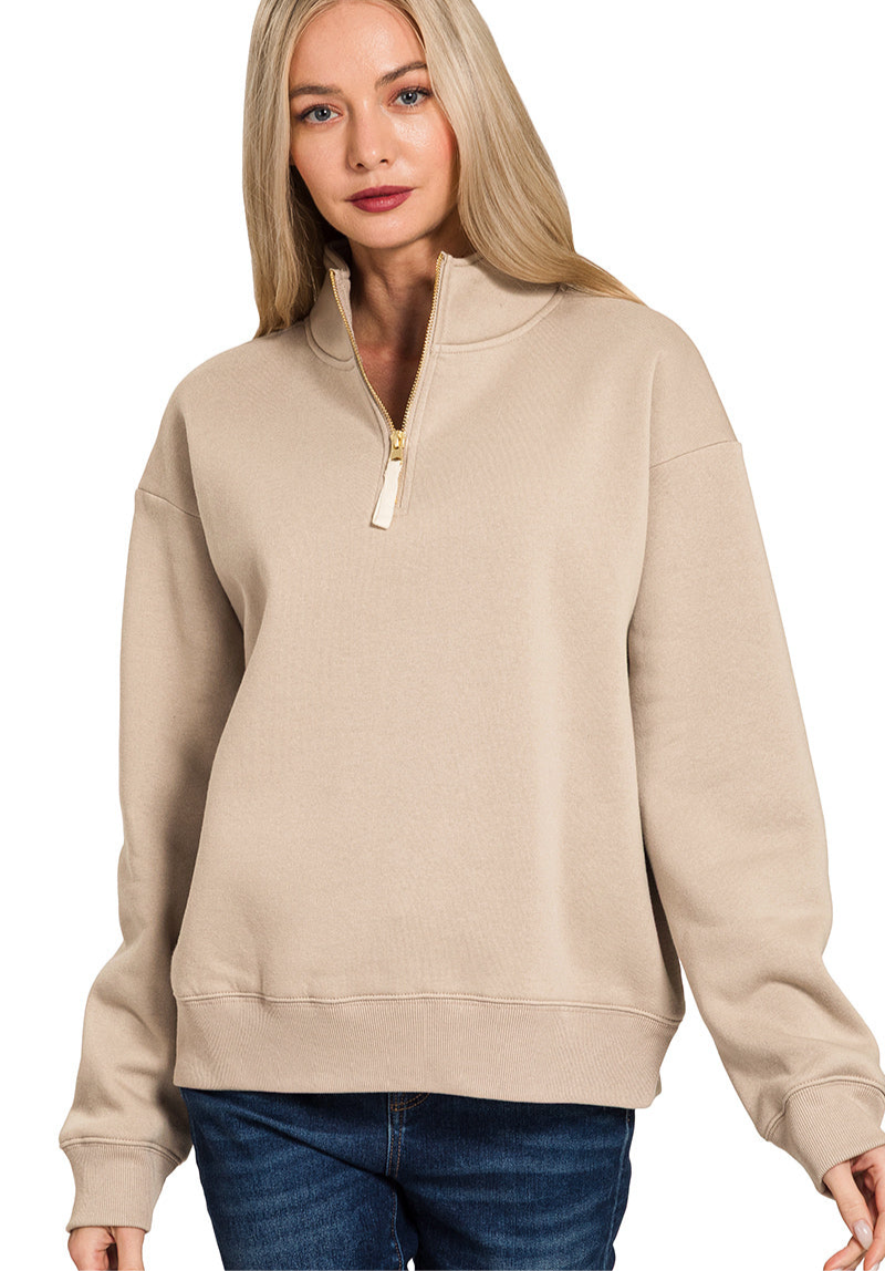 Golden Girl 1/2 Zip Sweatshirt