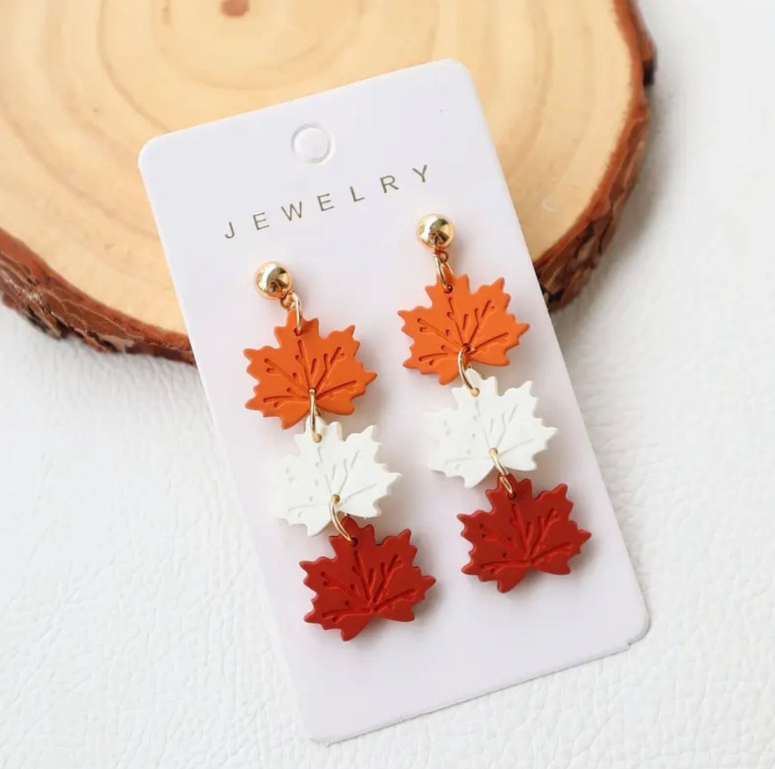 3 Leaf Earrings