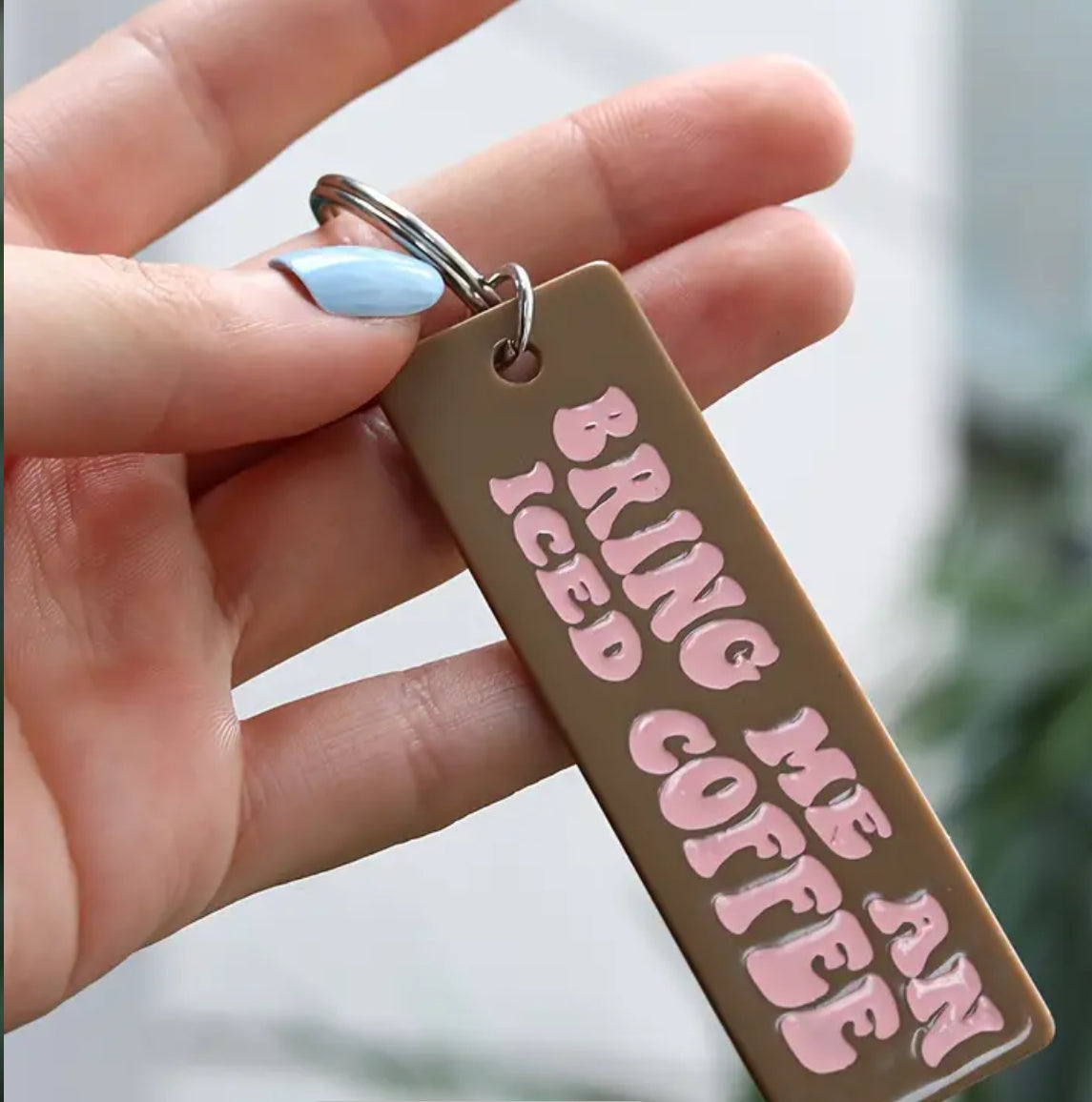 Iced Coffee Keychain