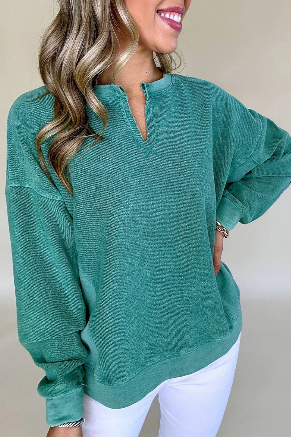 Teal Pullover
