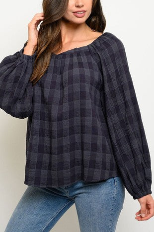 Elliot Plaid Top