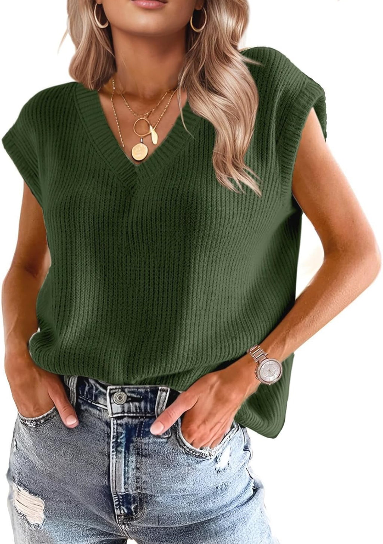 Past The Drama Sweater Vest •3 Colors•