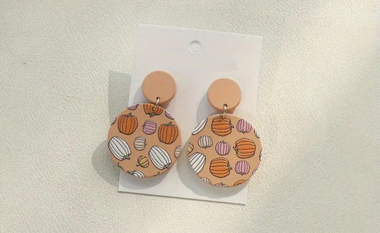 Chic pumpkin earrings