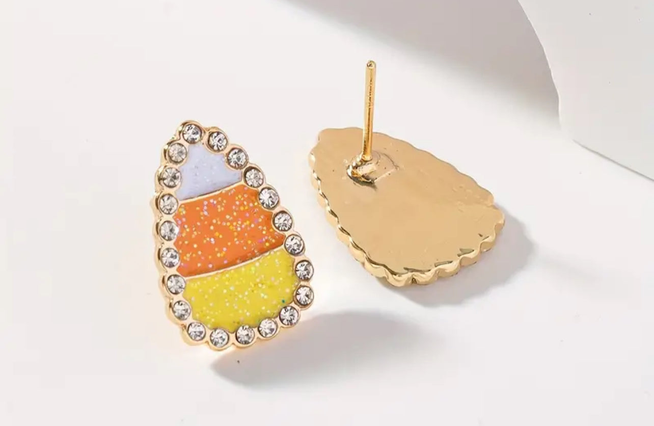 Candy Corn Earrings