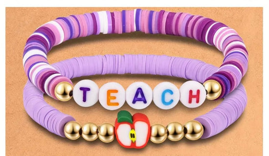 2 Colors • Teach Bracelet Set