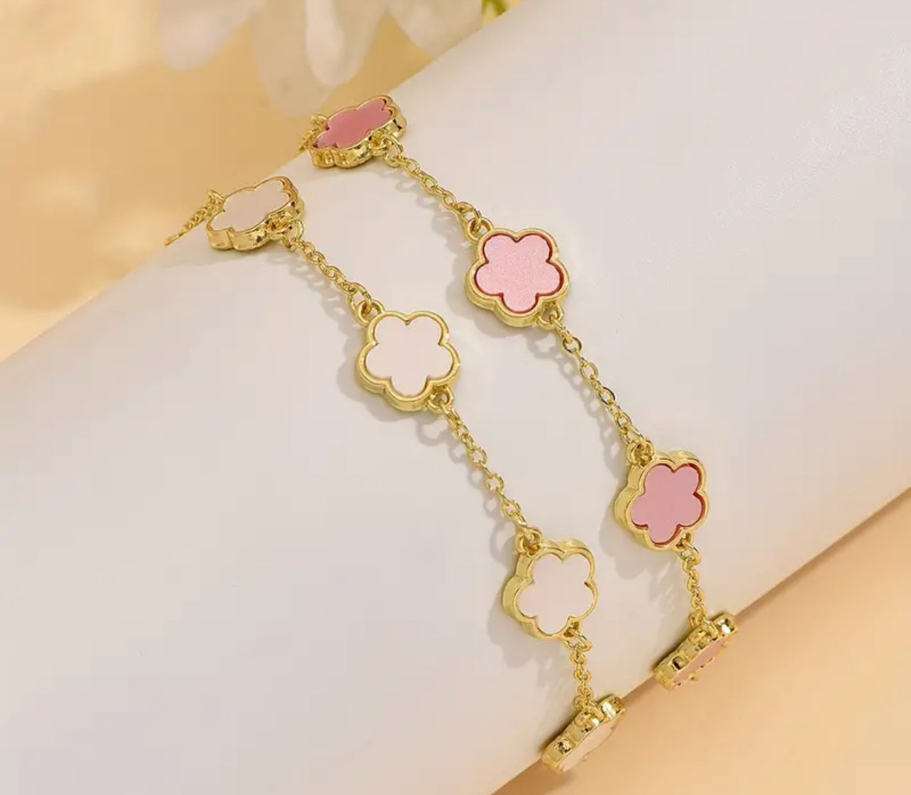 •3 Colors• Clover Flower Bracelet