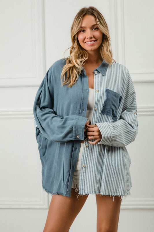 Radiate Energy Button Up Top