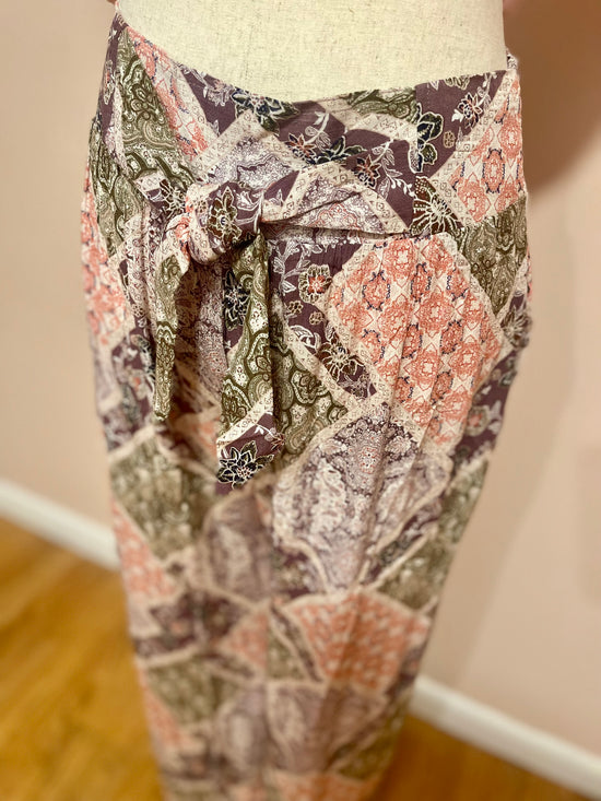 Thinking About The Weekend Printed Palazzo Pants