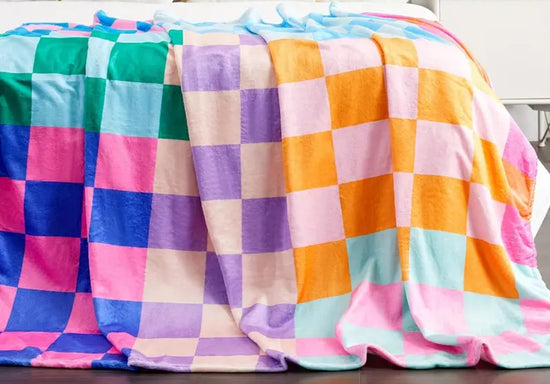 PREORDER- Multicolor Checker Blanket