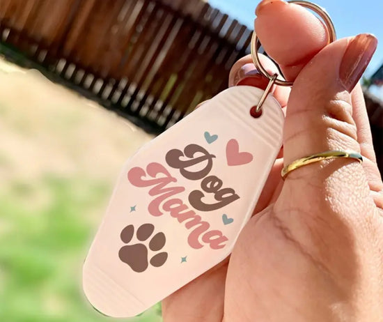 Dog Mama Hotel Keychain