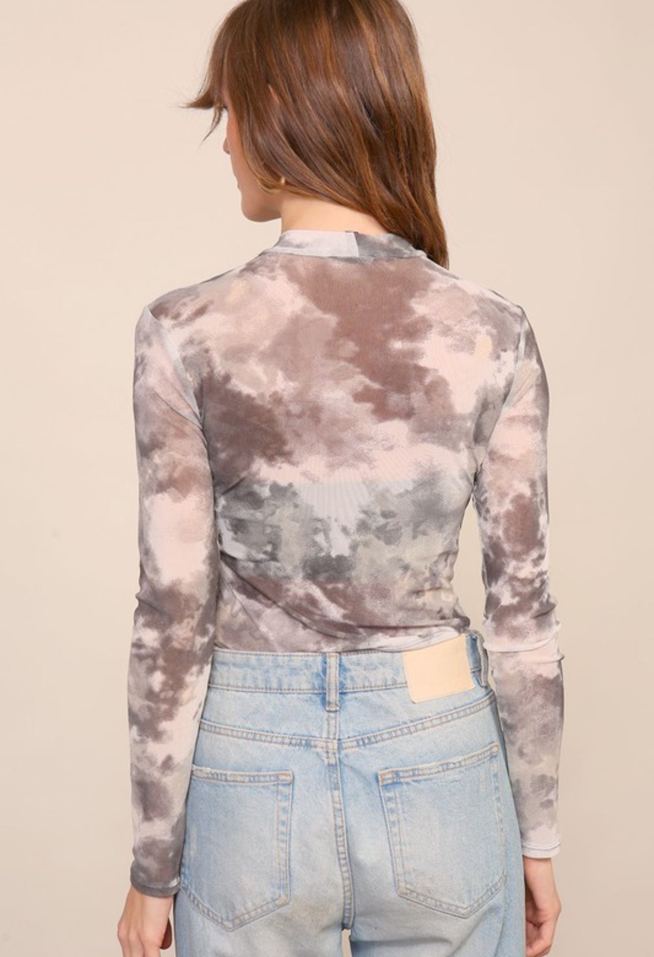 Marble Mesh Top