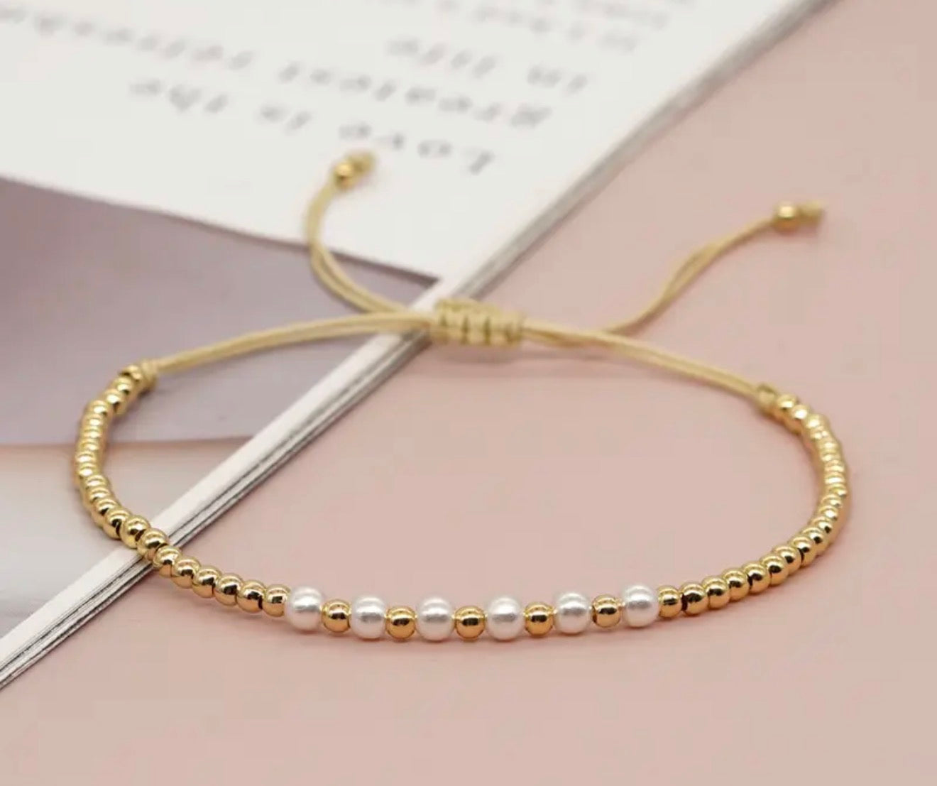 Beaded Pearl Bracelet