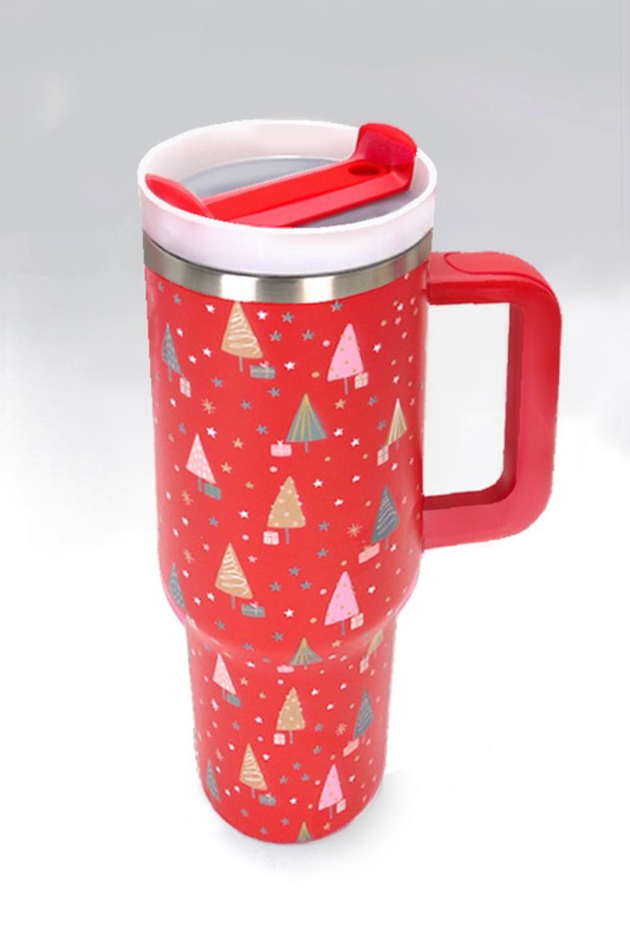 Red Christmas Tree Tumbler