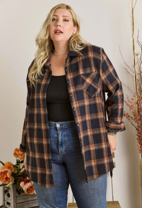 Harvest Wishes Plaid Top