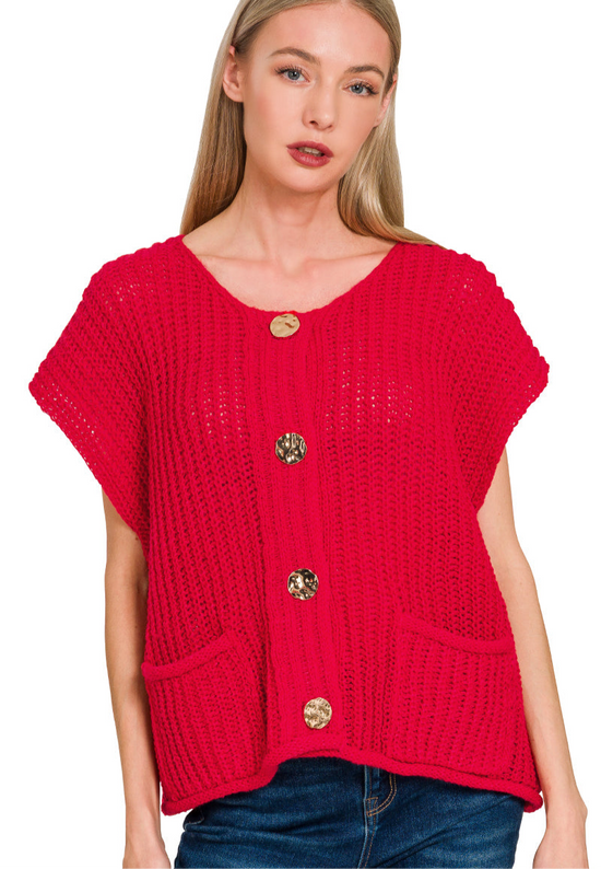 Cherry Nice To Meet You Sweater Vest
