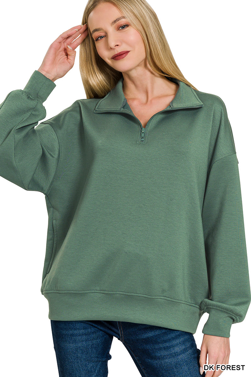 •7 Colors• Scuba 1/2 Zip Pullover