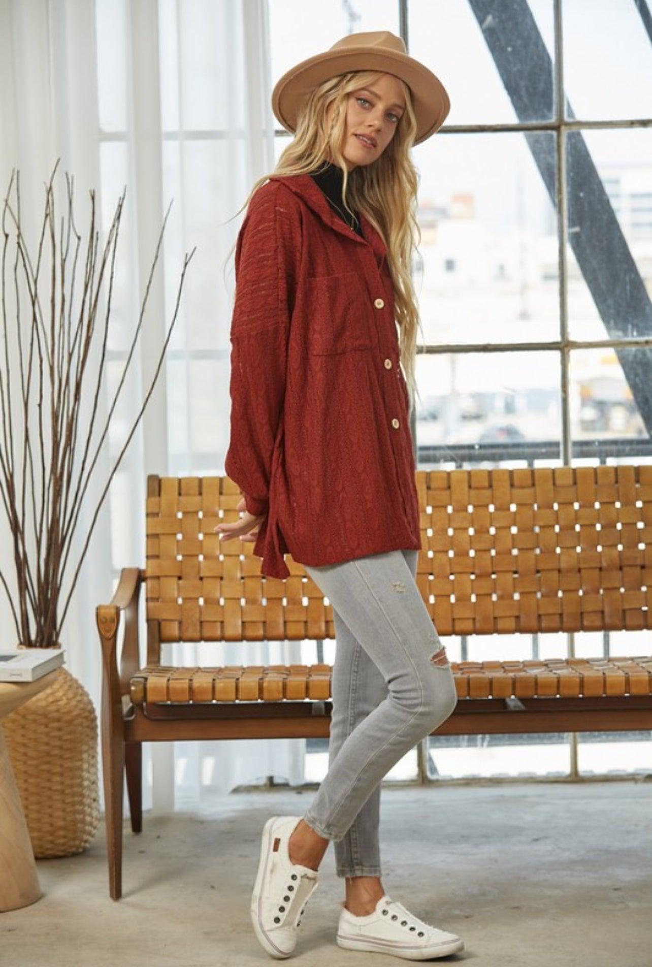 Lash Out Button Up