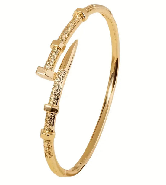 Rhinestone Nail Bracelet