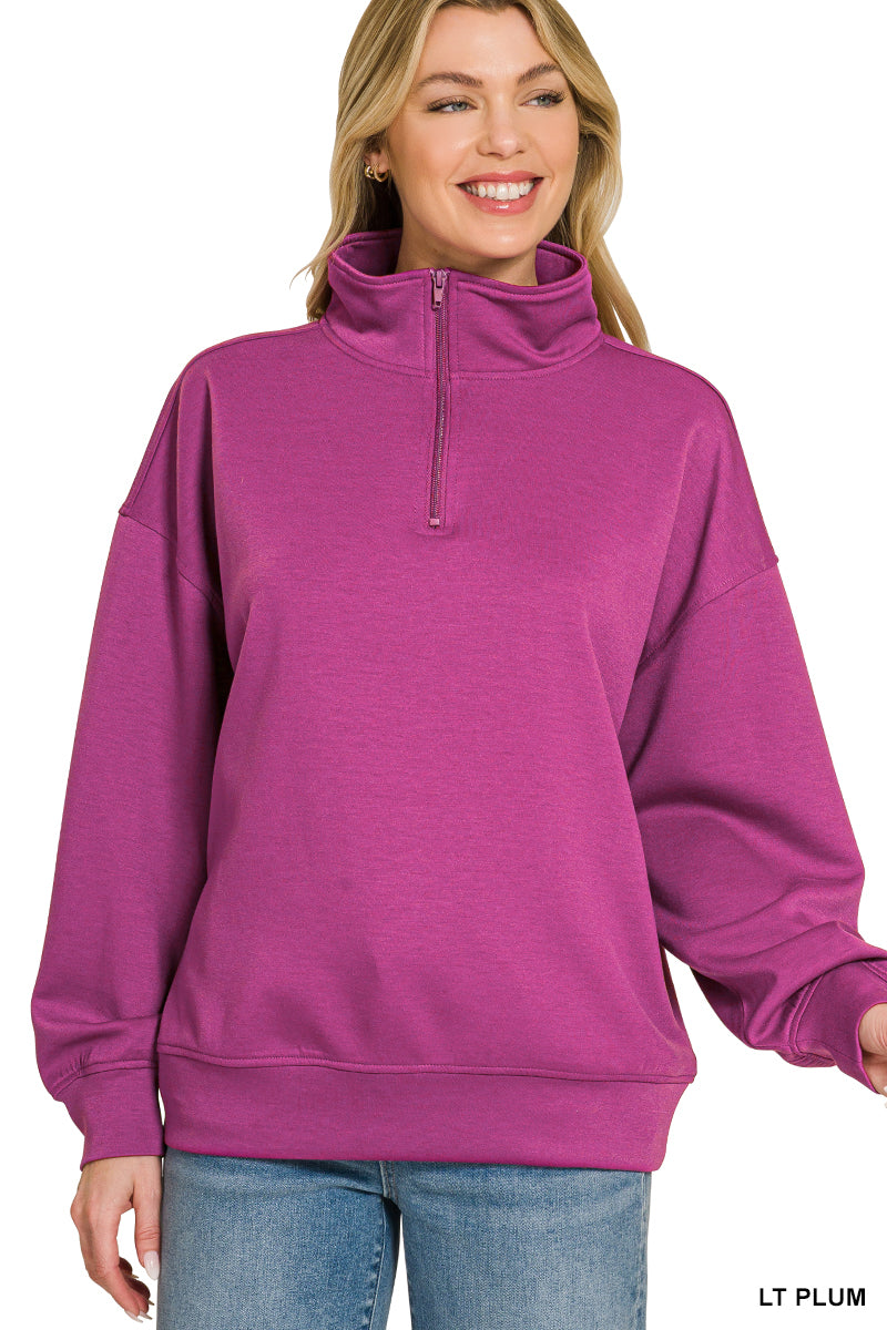 •7 Colors• Scuba 1/2 Zip Pullover