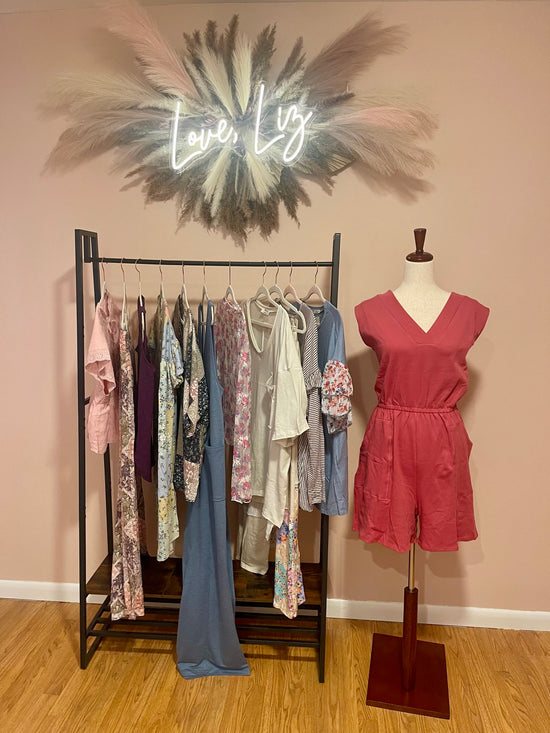 The Nellie Romper - Rose