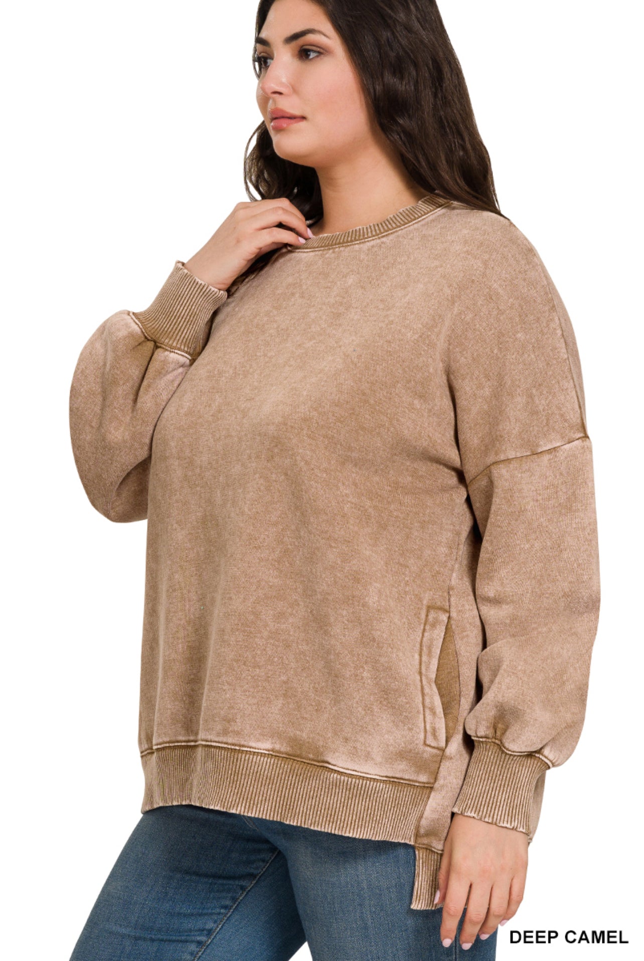 Cuddle Up Pullover - Camel