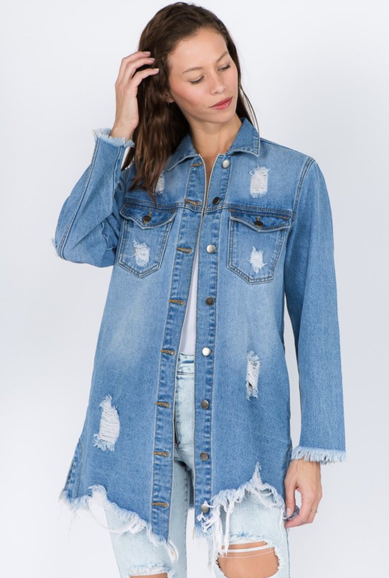 3 Colors• Oaklee Denim Shirt Jacket