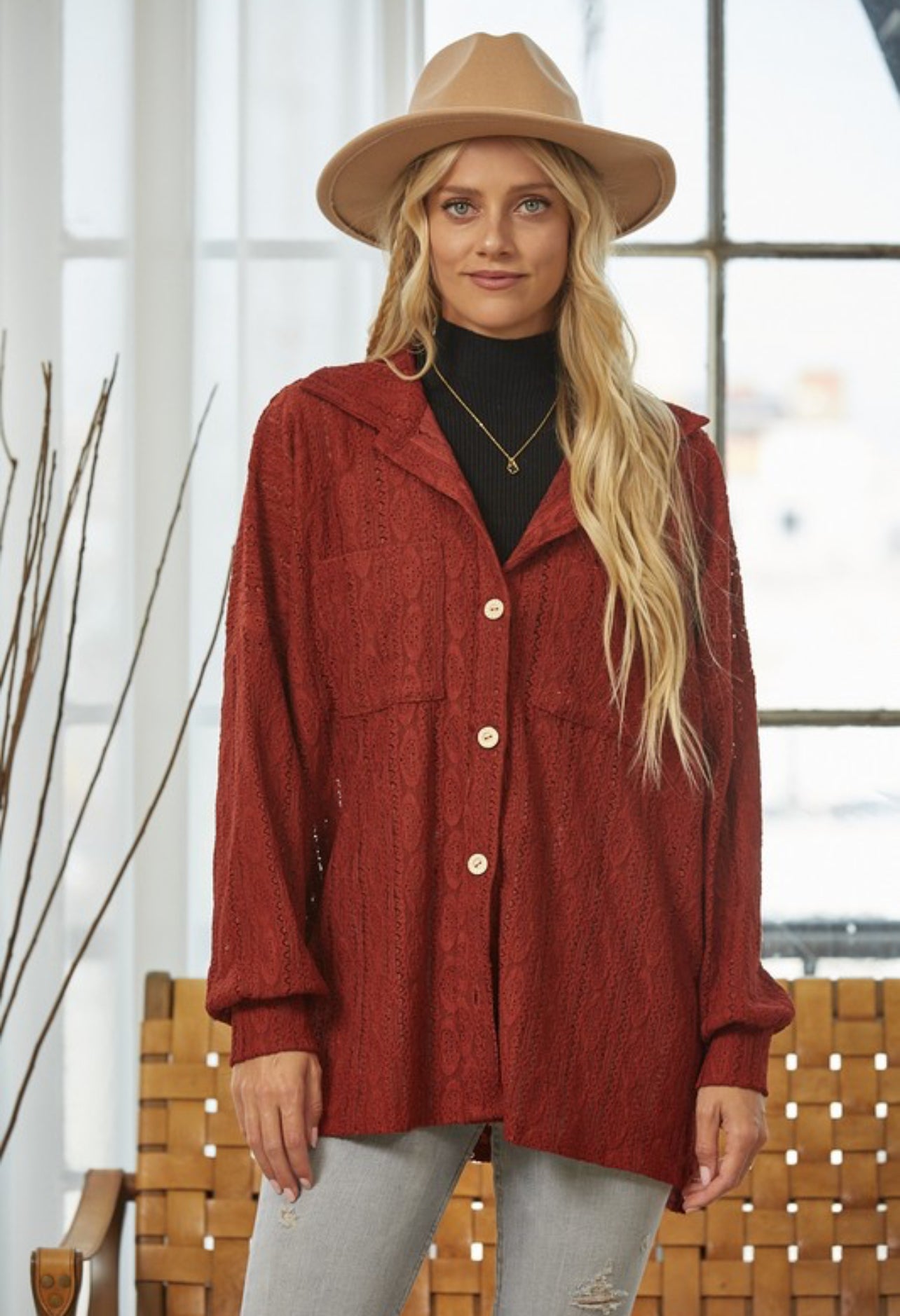 Lash Out Button Up