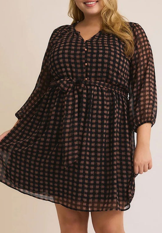 Picture This Checkered Dress