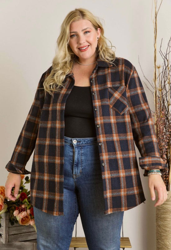 Harvest Wishes Plaid Top