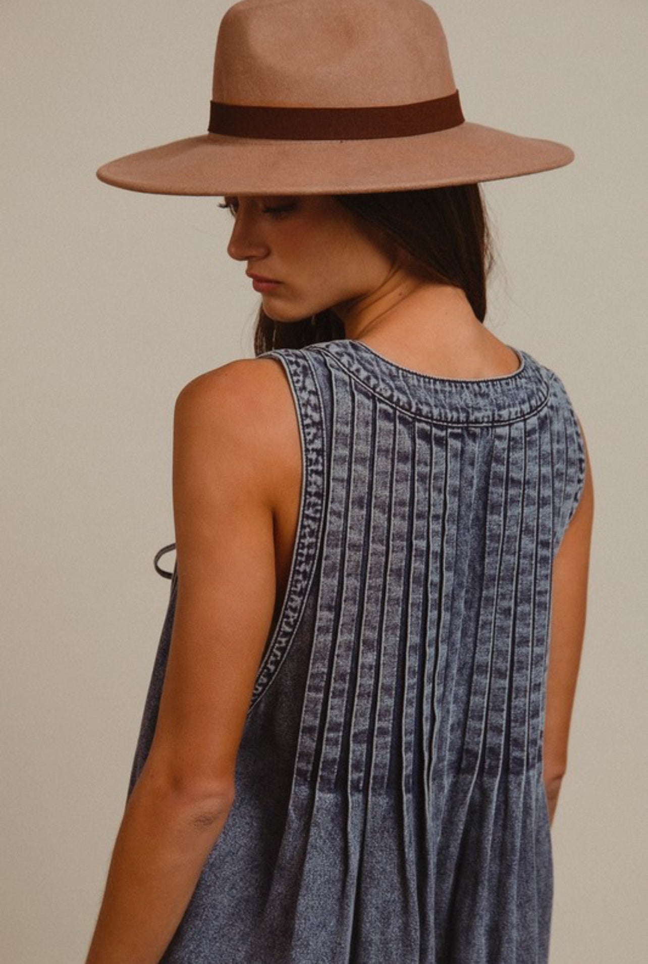 Alaina Denim Romper