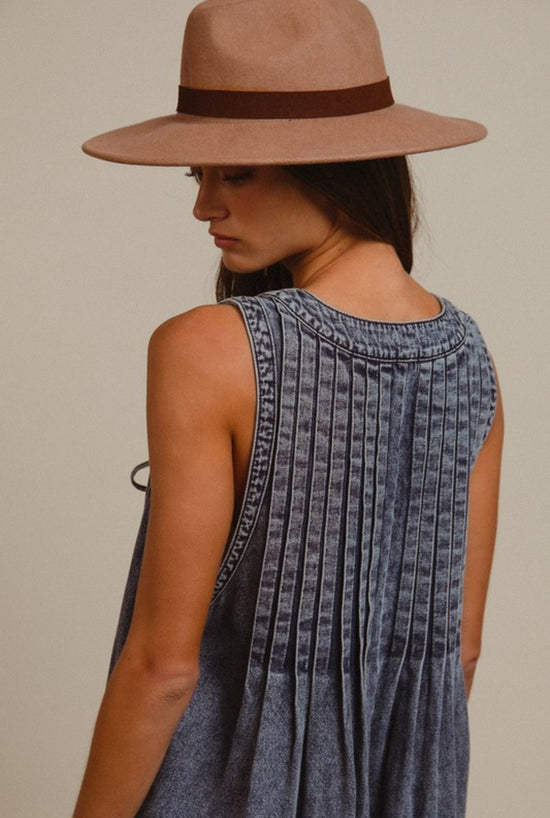 Alaina Denim Romper