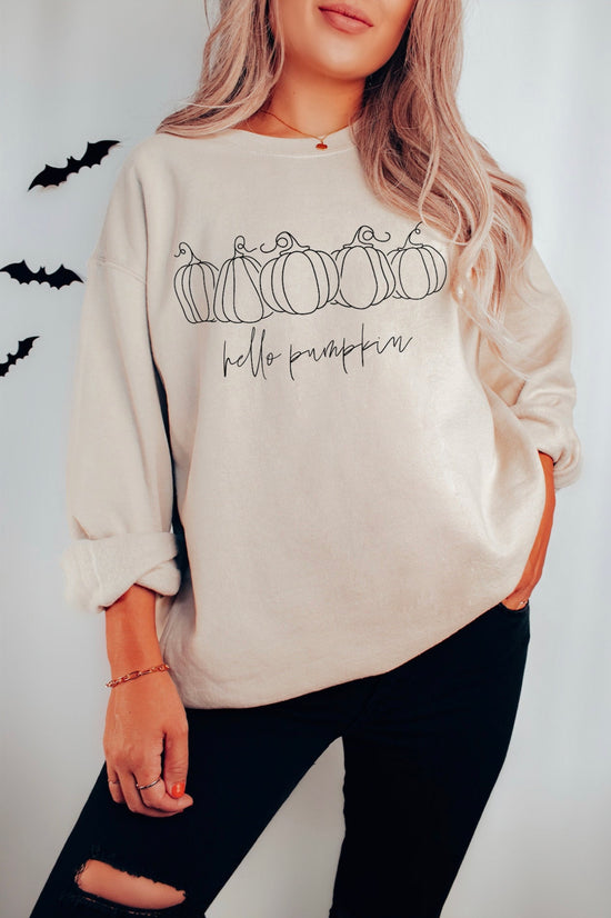 Hello Pumpkin Crewneck Sweatshirt