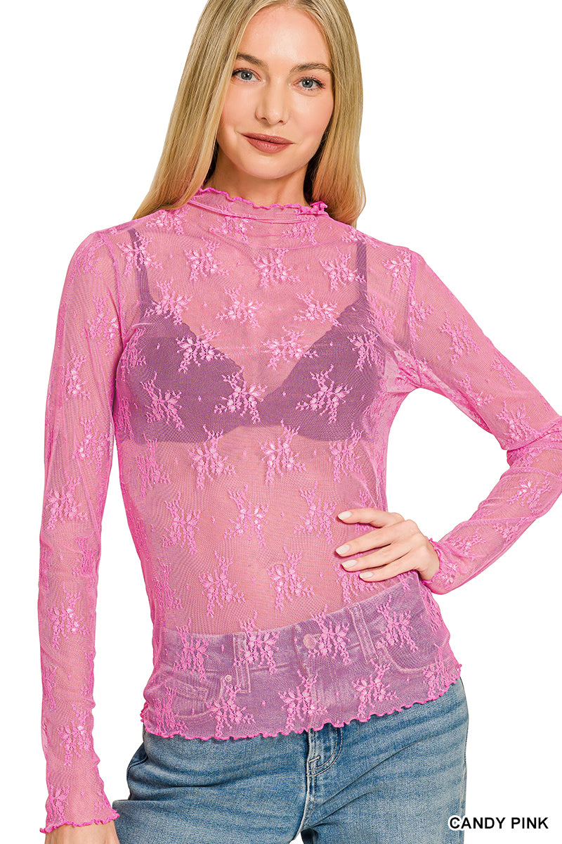 Lace Layer Top • 9 Colors •