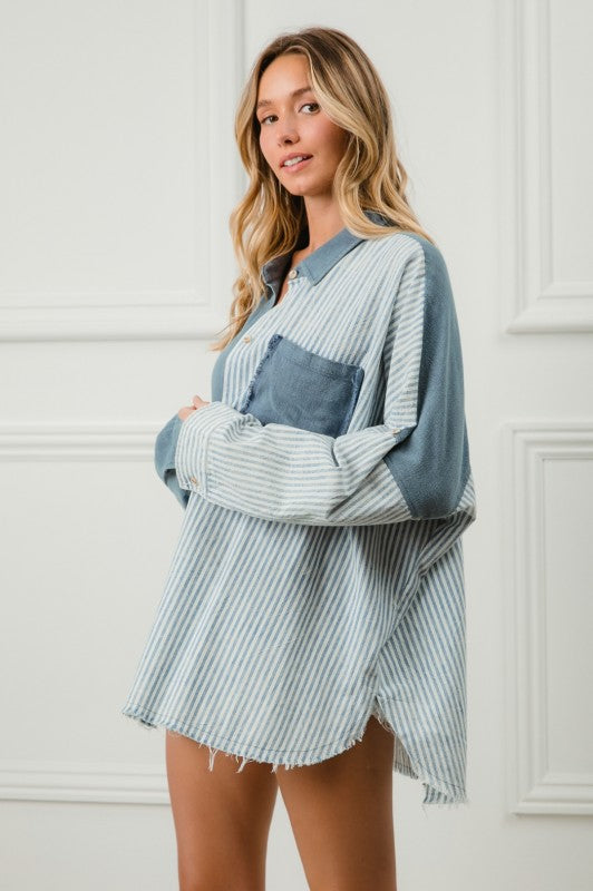 Radiate Energy Button Up Top