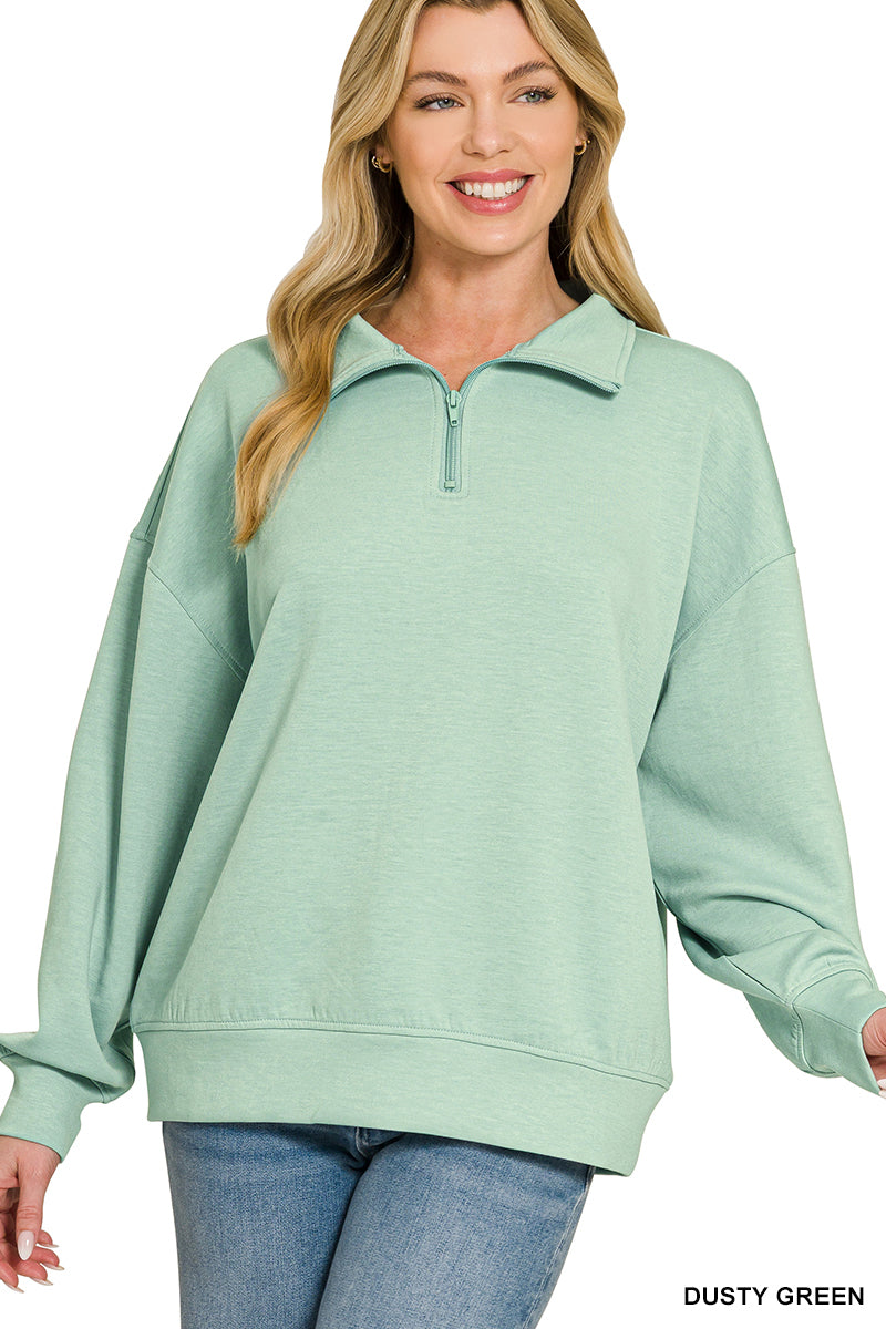 •4 Colors• Scuba 1/2 Zip Pullover