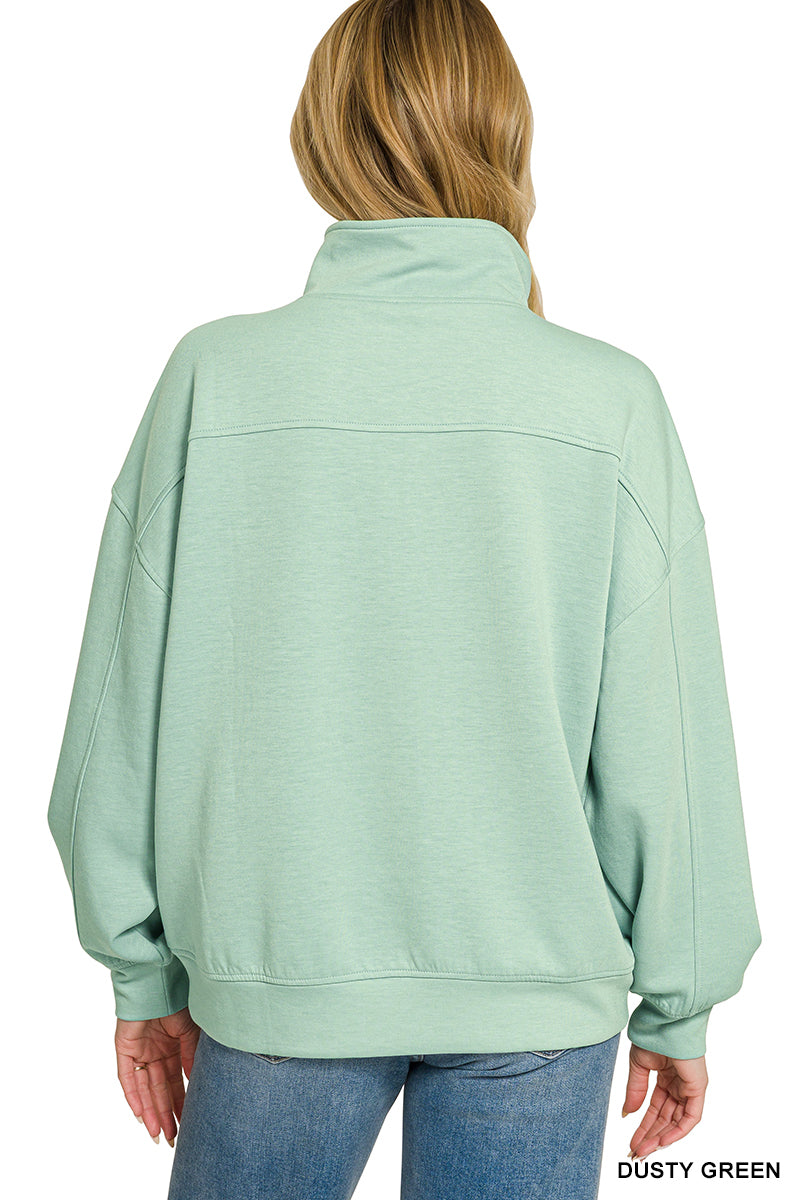 •4 Colors• Scuba 1/2 Zip Pullover