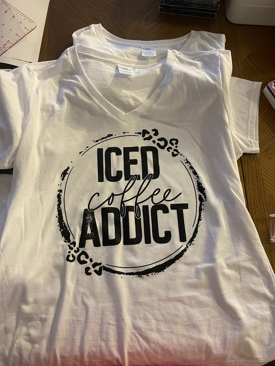 Leopard Iced Coffee Addict Tee